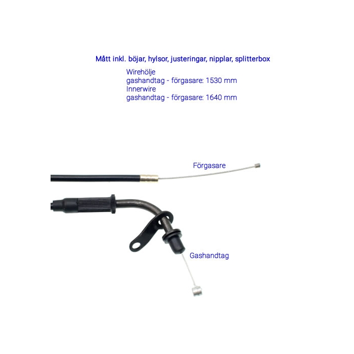 Gaswire-, Yamaha Bws 50 Slider Naked