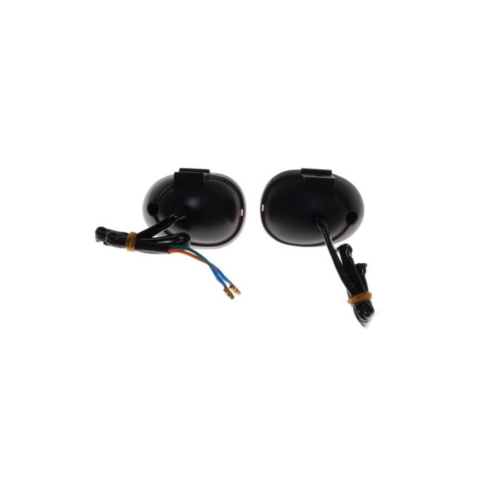 Blinkers fram vitt glas par