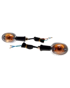 Blinkers vitt glas 1 par passar många scootermodeller, Shopper, Kingroad XT50, mfl