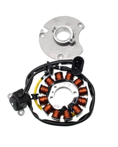 Stator med fästplatta-, Derbi Senda R SM DRD Extreme 18-, Gilera RCR SMT 18-, Aprilia RX SX 18-